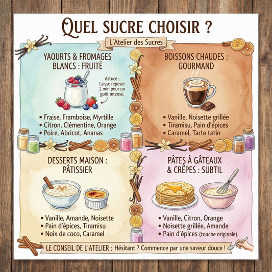 Sucre aromatisé : lequel choisir selon la recette ?