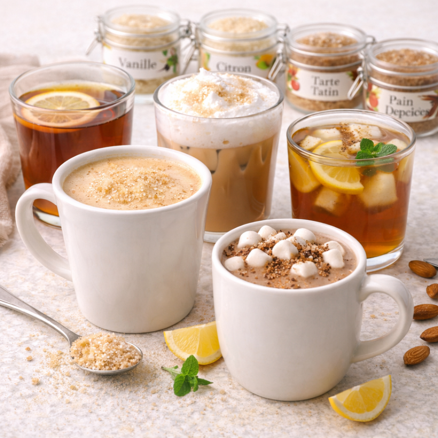 Top 7 boissons à parfumer avec du sucre aromatisé